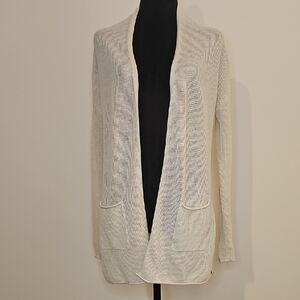Lolë Light Weight And Light Greige Open-Front Women's Cardigan